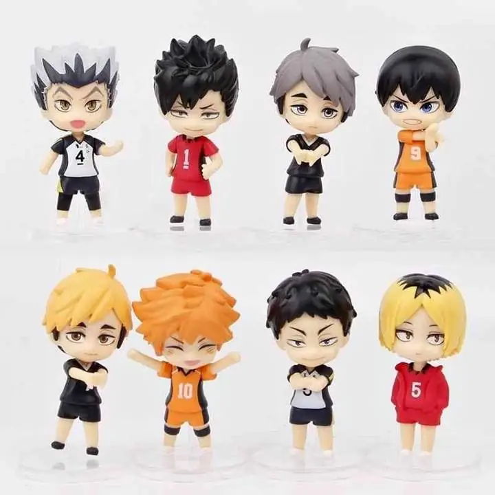 Hinata - Kageyama Set X 8 Figuras 7cm en Bolsa Anime Haikyu! A5265