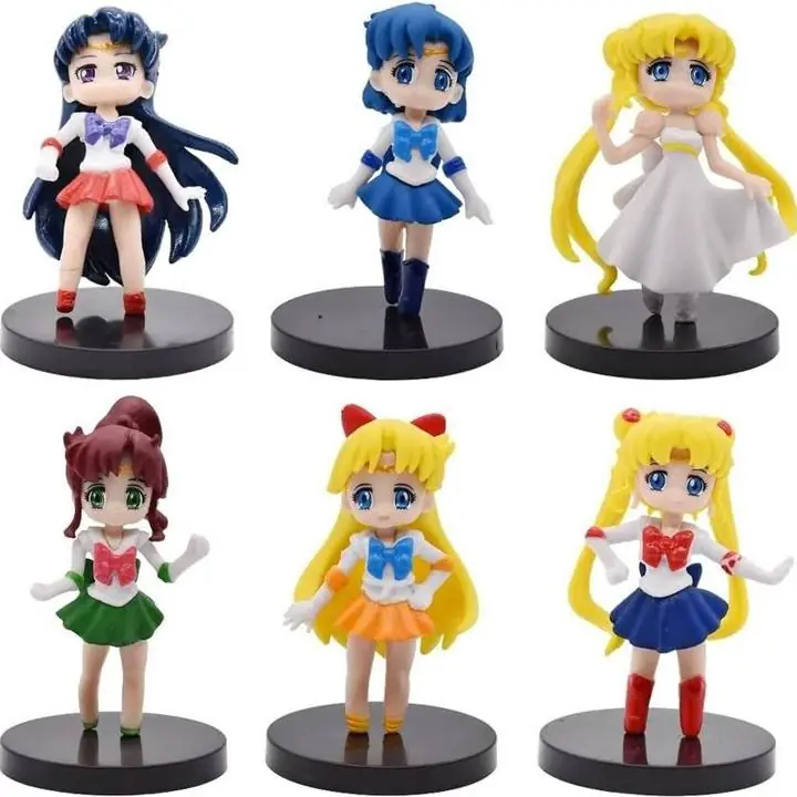 Sailor-Moon Mini 7cm en Bolsa Anime Sailor Moon Mercury Venus Mars S1418