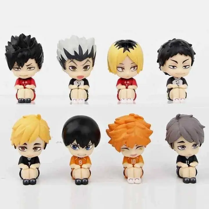 Hinata Tobio Kotaro Tetsuro Kenma Set X 8 Figuras 7cm en Bolsa Anime Haikyuu! A4522
