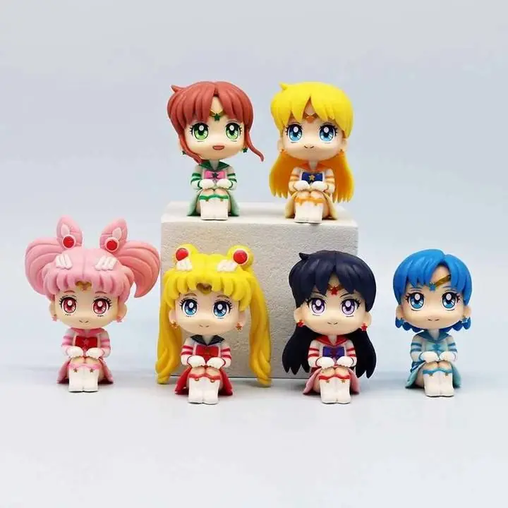 Sailor Moon Set X 6 Figuras "Look up" 7cm en Bolsa Anime S2768