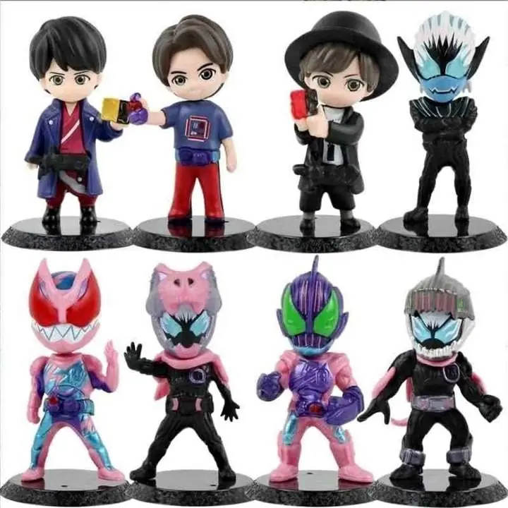 Kamen Rider Set X 8 Figuras 10cm en Bolsa Anime A1911
