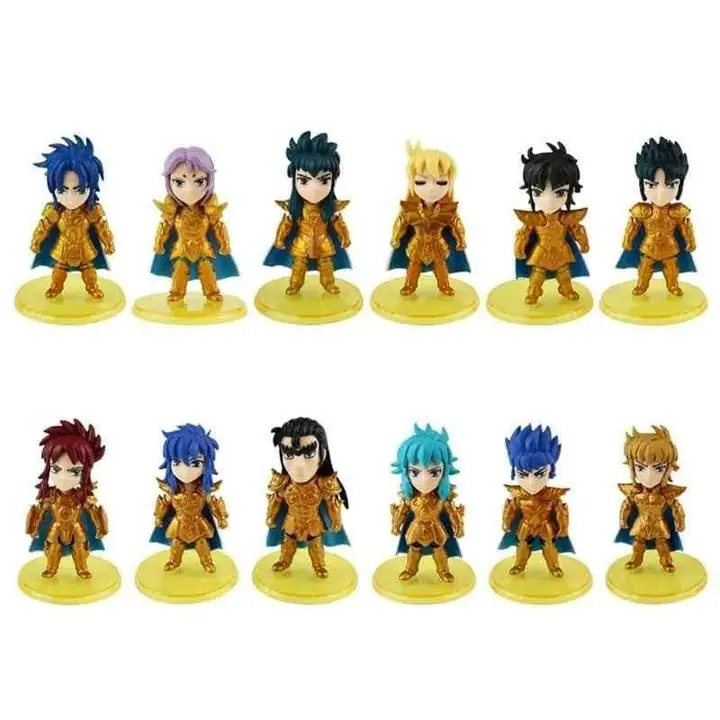 Caballeros Dorados Set X 12 Figuras 10cm en Bolsa Anime Saint Seiya S2124