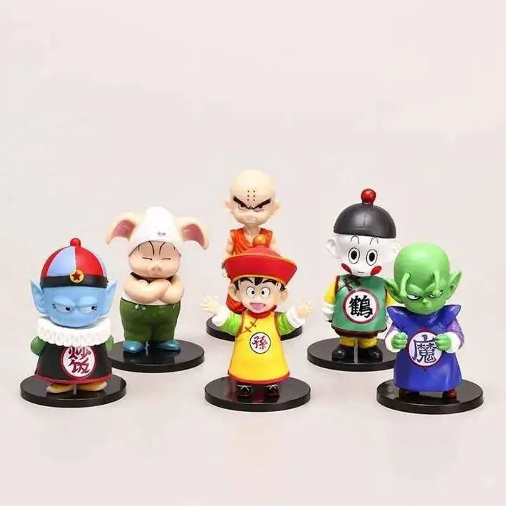 Dragon Ball Set X 6 Figuras 11cm en Bolsa Gohan Dende Chaos Krilin Garlic Jr. Anime D2039