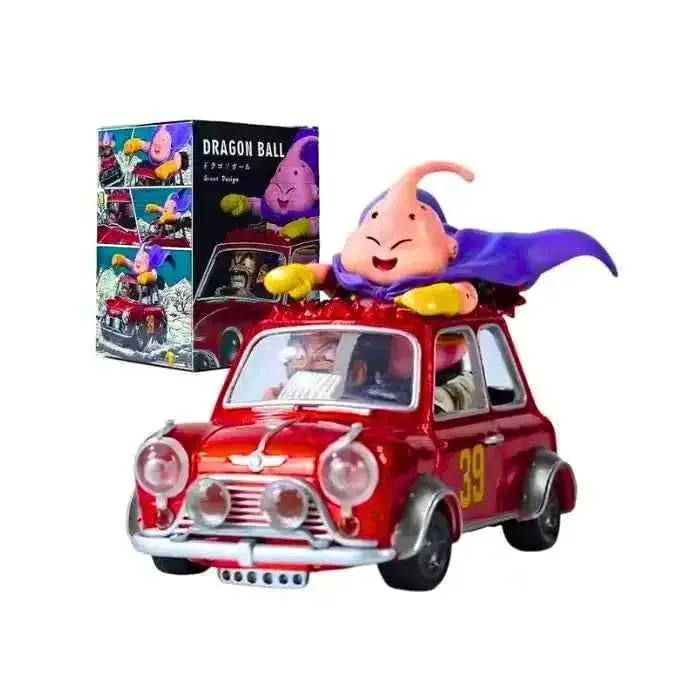 Majin Buu Gordo y Mr. Satan en Coche Mini Cooper Figura 12cm en Caja Anime Dragon Ball Z D3328