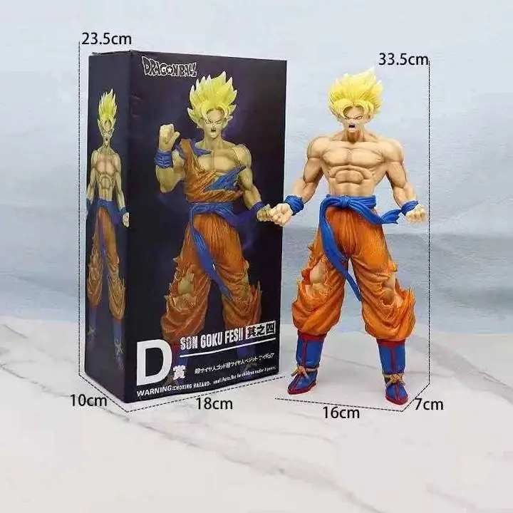 Goku SSJ Figura 34cm en Caja Anime Dragon Ball Z D2179
