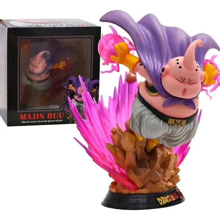 Majin Buu Gordo Figura 19cm con Luz en Caja Anime Dragon Ball Z D3345