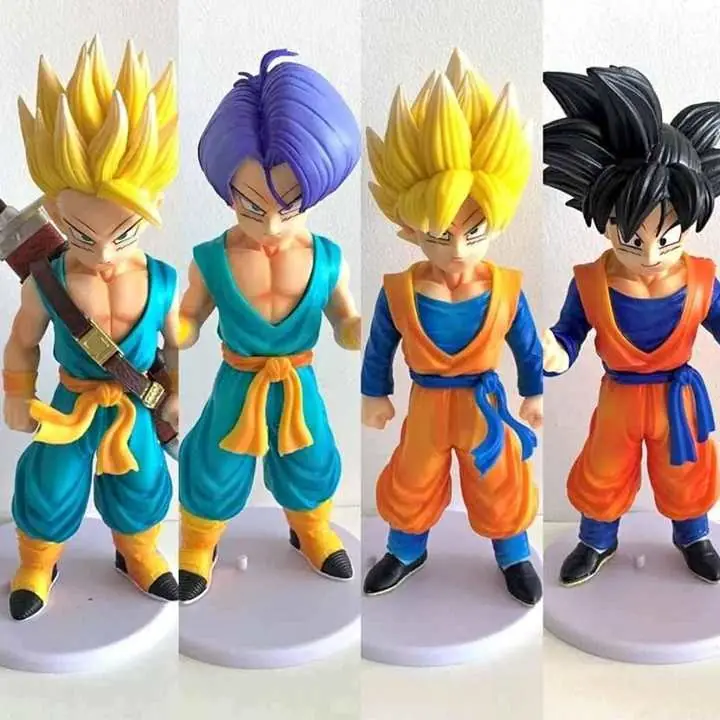 Goten & Trunks Set X 4 Figuras 19cm en Bolsa Anime Dragón Ball Z D0361