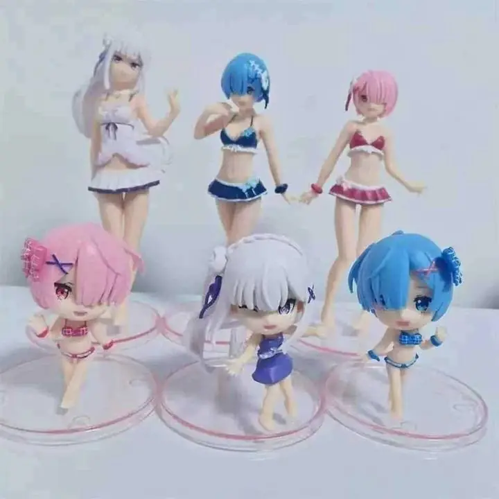 Rem Ram Set X 6 Figuras 13/7 Cm en Bolsa Anime TE: Zero R8222