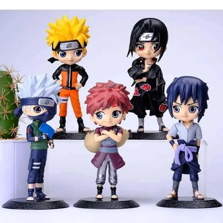 Naruto Kakashi Sakura Sasuke Hitachi Gaara Set X 6 Figuras 15cm en Bolsa Anime N9111