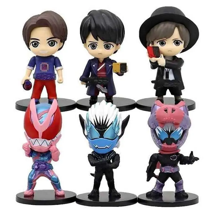 Kamen Rider Set X 6 Figuras 10cm en Bolsa Anime A1698
