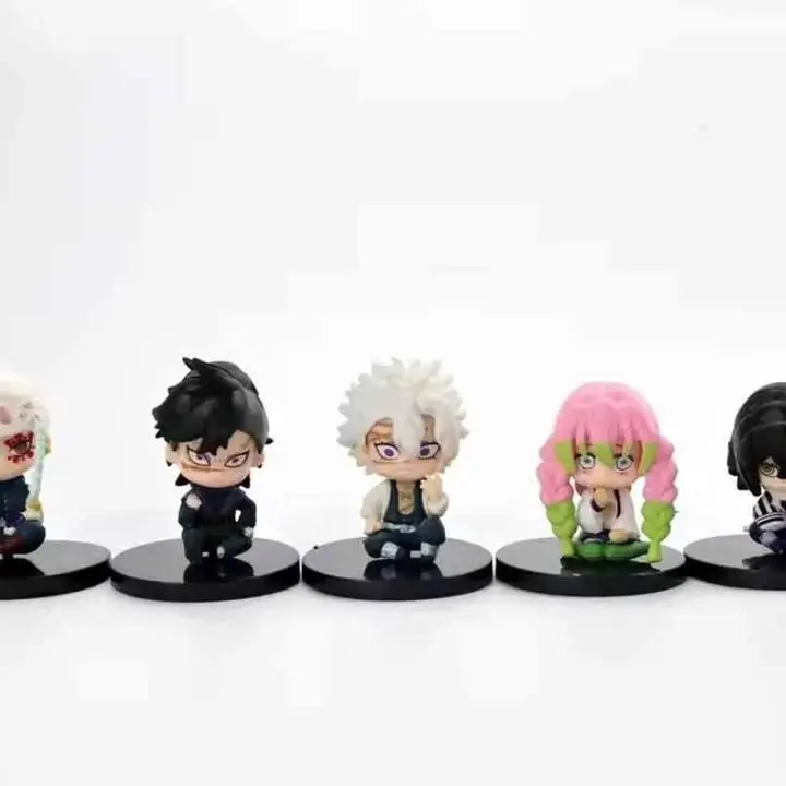 Genya, Mitsuri, Sanemi, Obanai, Tengen set X 5 Figuras 5cm en Bolsa Anime Demon Slayer K3628