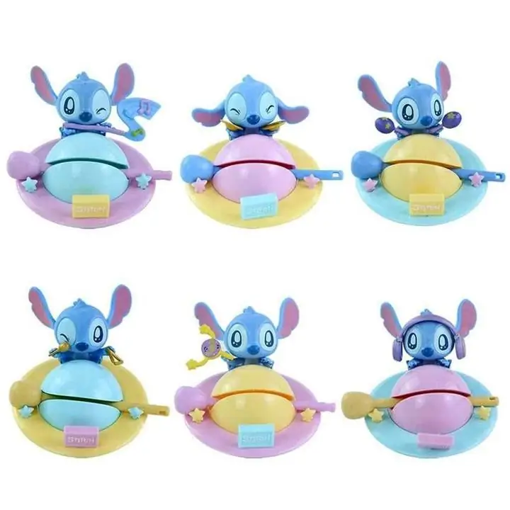 Stitch Set X 6 Figuras 6cm en Bolsa Película Disney S4404