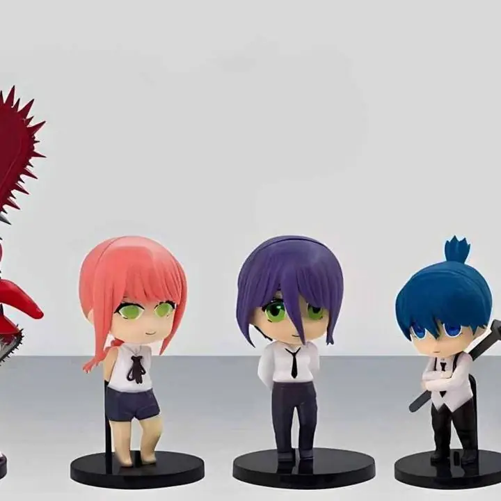 Pochita Makima Aki Reze Denji Set X 5 Figueros 10cm en Bolsa Anime Chainsaw Man C2072