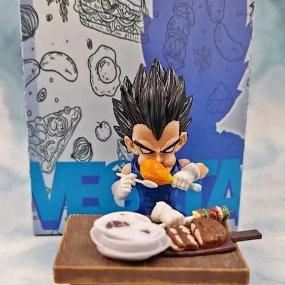 Vegeta Comiendo Figura 8cm en Caja Anime Dragon Ball Z D3210