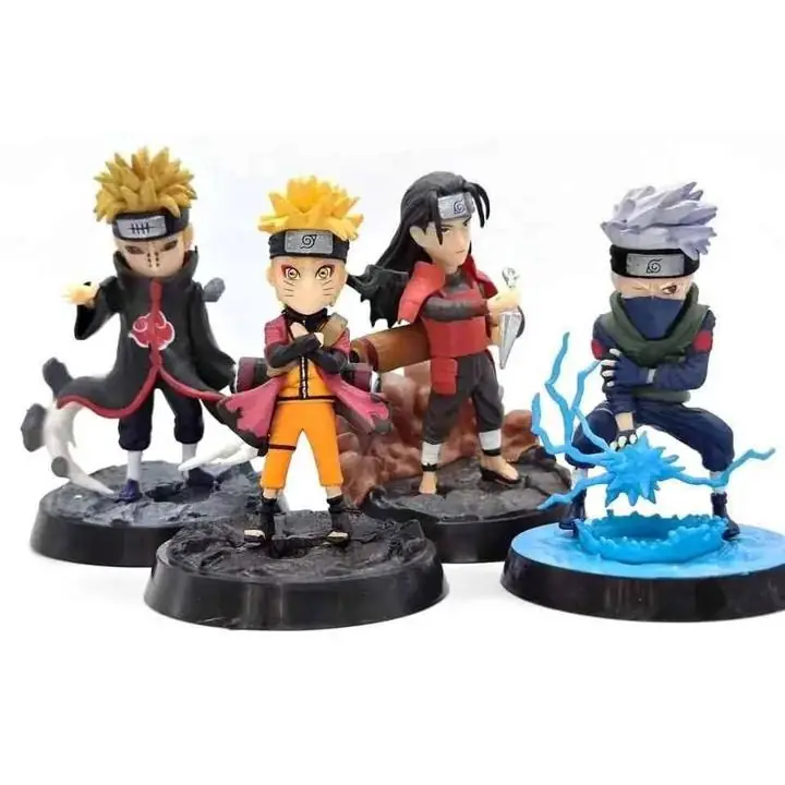 Naruto Set X 4 Figuras 10cm en Bolsa Anime Kakashi Pain NR028