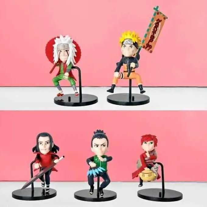Naruto Set X 5 Figuras 9cm en Bolsa Anime Naruto N3099