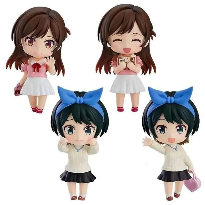 Chizuru Mizuhara - Ruka Sarashina Set X 4 Figuras 10cm en Bolsa Anime Rent a Girlfriend A170
