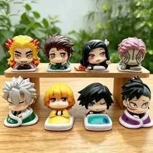 Rengoku Tanjiro Nezuko Sleep Ver. Set X 8 Figuras 5cm en Bolsa Anime Demon Slayer K5584