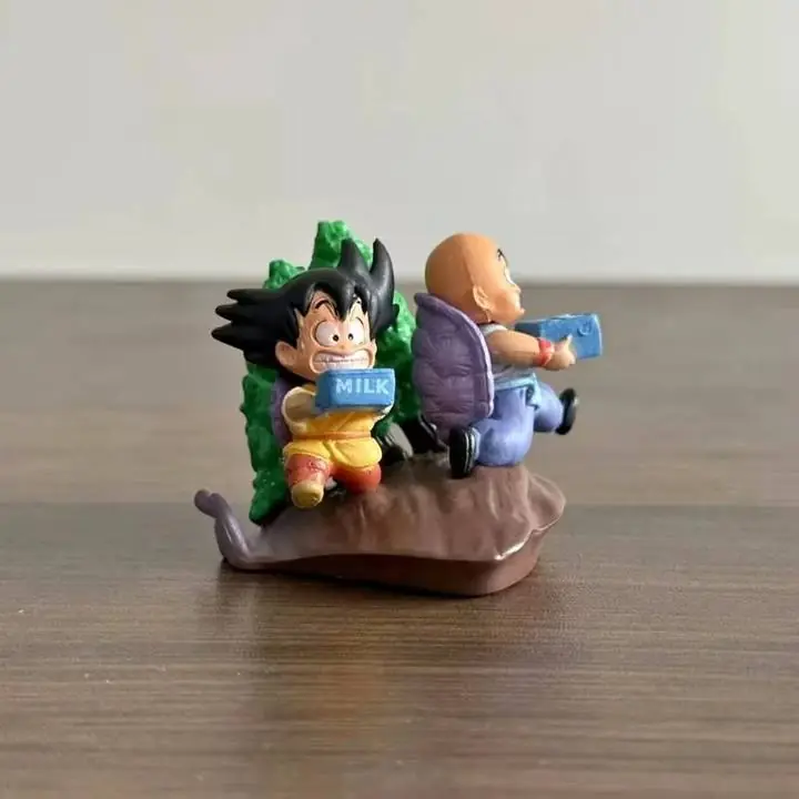 Goku y Krillin Milk Delivery Figura 5cm en Caja Anime Dragon Ball D4166