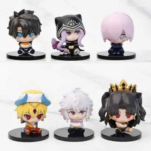 Jeanne Kurose Set X 6 Figuras 6cm en Bolsa Anime Videojuego Fate / Grand Order A1550