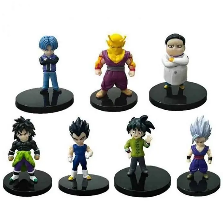 Dragon Ball Super Hero Set X 7 Figuras 7-10cm en Bolsa Anime D3372