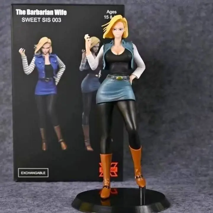 Androide 18 Figura 20cm en Caja Anime Dragon Ball Z D2547