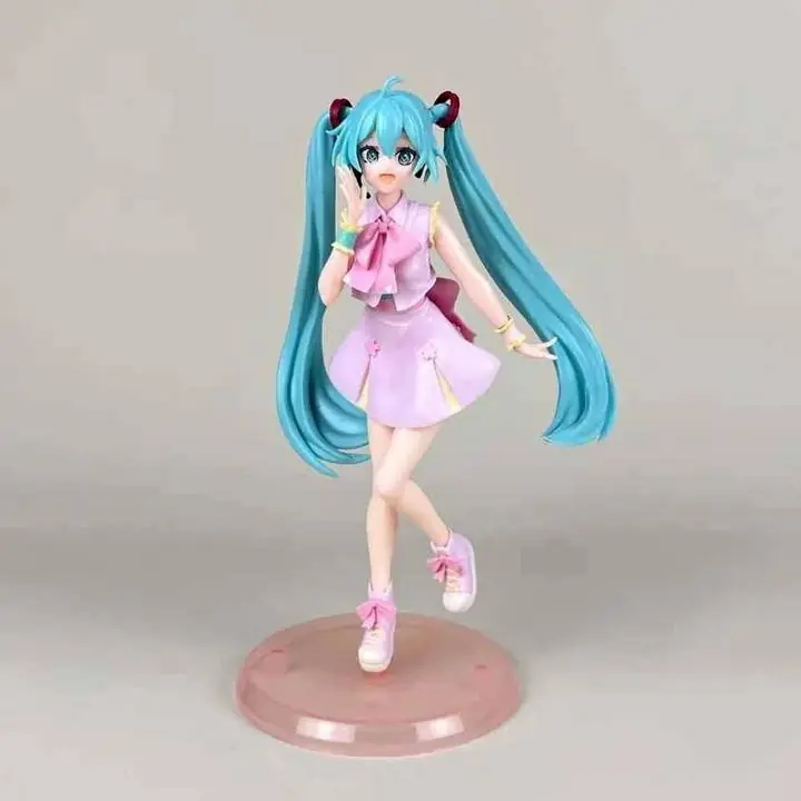 Miku Minifalda Rosa Figura 21cm en Bolsa Anime Miku M9917
