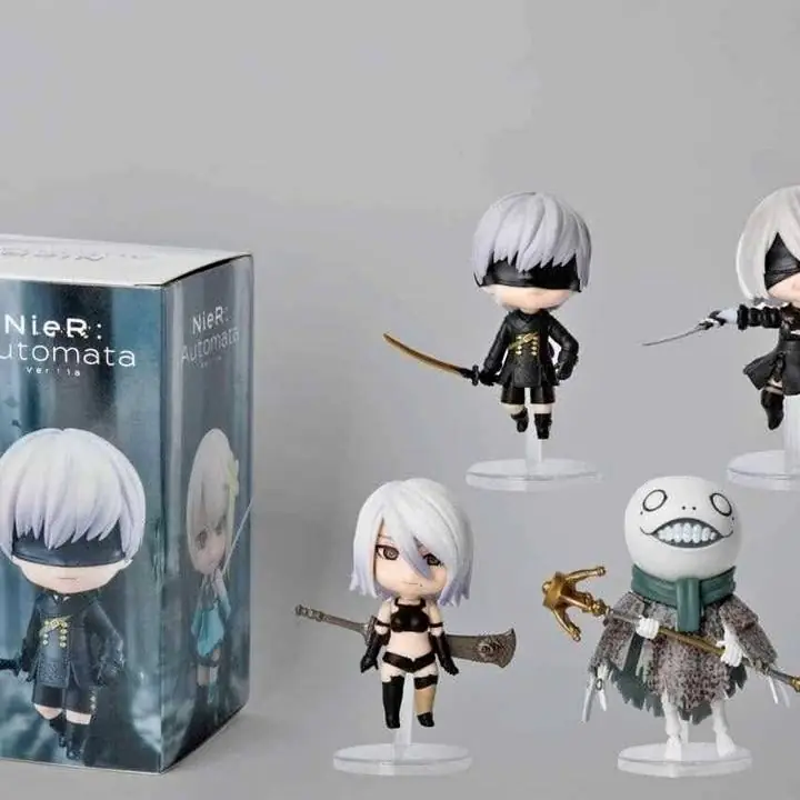 9S 2B A2 Replicant Kaine Set X 5 Figuras 10cm en Caja Videojuego NieR: Autómata G4652