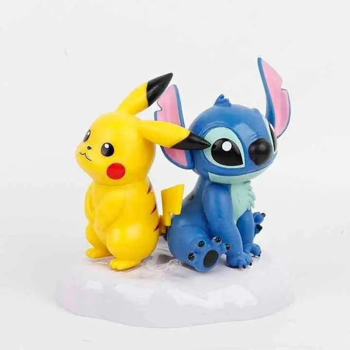 Pikachu & Stitch Set X 2 Figuras 13cm en Bolsa Anime Pokémon D3506