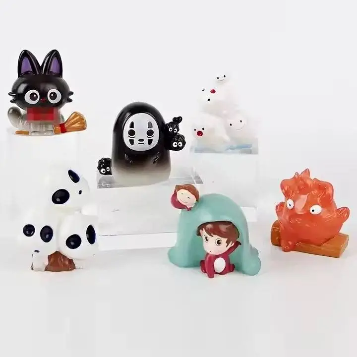 Figuras de Personajes de Hayao Miyazaki X 6 Figuras 6cm con Luz en Bolsa Anime A4078