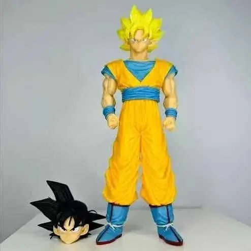 Goku Figura 30cm con 2 Cabezas Intercambiables SSJ en Bolsa Anime Dragon Ball Z D4292