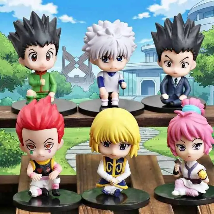 Gon Killua Leorio Hisoka Kurapika Machi Set X 6 Figuras 6cm Anime Hunter X Hunter H1293