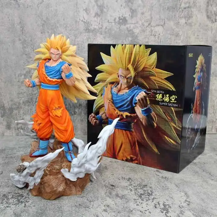 Goku SSJ3 Figura 37cm en Caja Anime Dragon Ball Z D3405