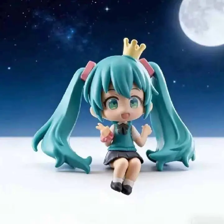 Hatsune Miku Uniforme Escolar Q Versión Figura 7cm en Bolsa Anime Vocaloid M4840