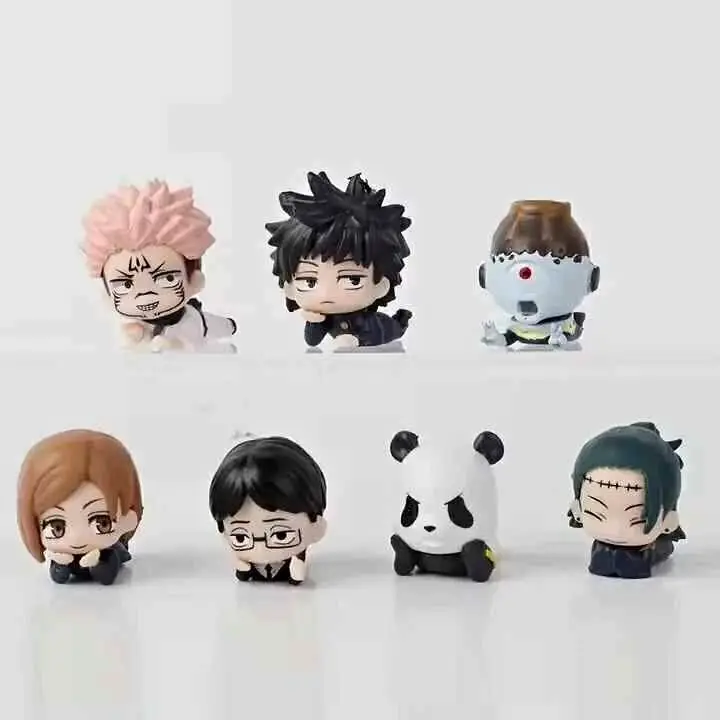 Megumi Sukuna Panda Set X 7 Figuras 3-4cm en Bolsa Anime Jujutsu Kaisen J5463