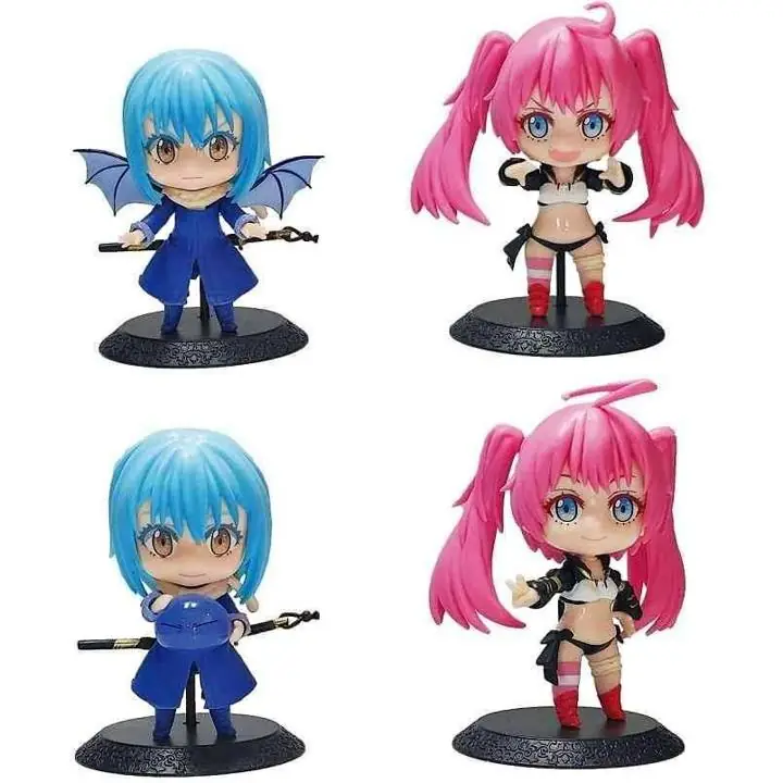 Milim & Rimiru Set X 4 Figuras 10cm en Bolsa Anime Tensei Shitara Slime Datta Ken A1910