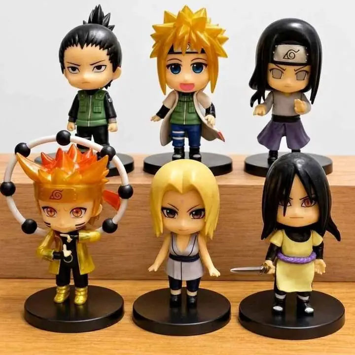Minato Shikamaru Neji Orochimaru Tsunade Set X 6 Figuras 10cm en Bolsa Anime Naruto N8401