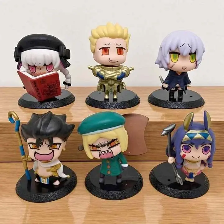 Fate Grand Order Set X 6 Figuras 7cm en Bolsa Nursery Rhyme, Gilgamesh, Jack the Ripper 4577
