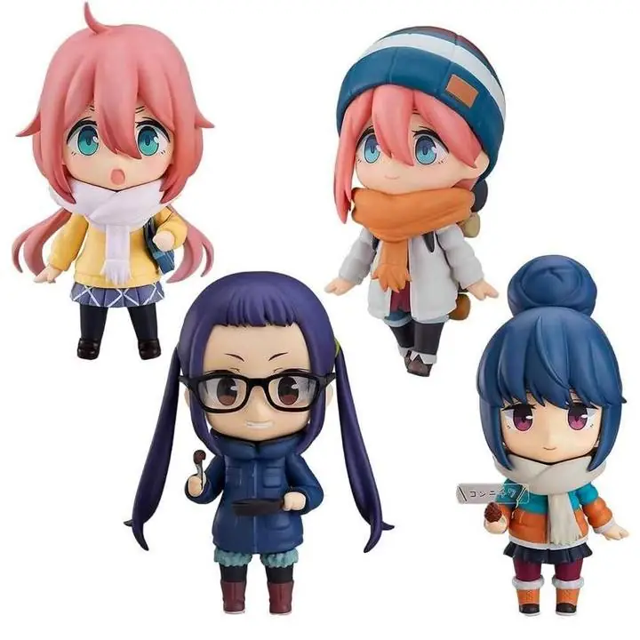 Rin y Nadeshiko Set X 4 Figuras 10cm en Bolsa Anime Laid Back Camp A1702