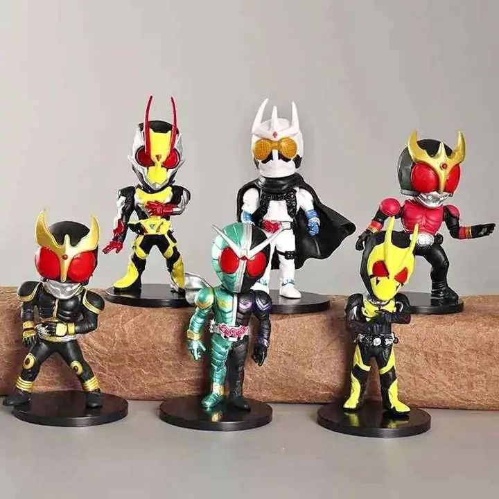 Kamen Rider Set X 6 Figuras 11cm en Bolsa Anime Henshin A1452