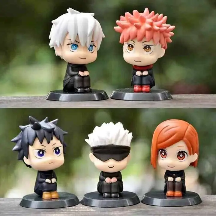 Gojo Yuji Megumi Set X 5 Figuras 8cm en Bolsa Anime Jujutsu Kaisen J3155