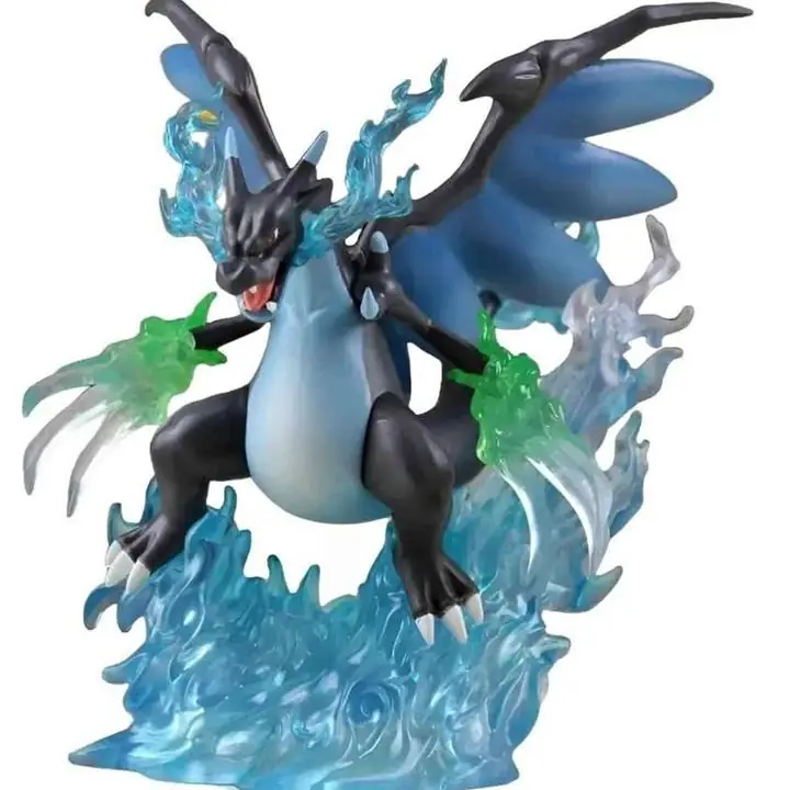 Figura de Acción Mega Charizard X Anime Pokemon 18cm con Caja P5237