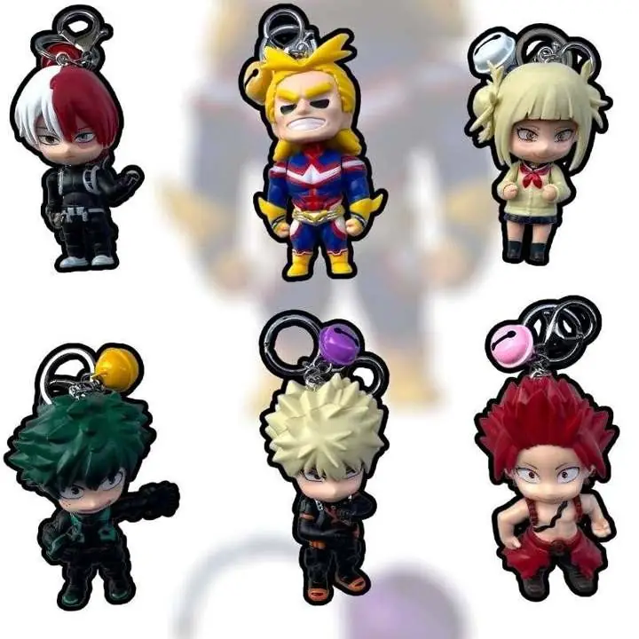 All Might izuku Shoto Bakugo set X6 Llaveros Figuras 10cm en Bolsa Anime Hero Academia H1766
