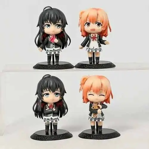 Set X4 Figuras Anime Yahari Ore No Seishun Love Come 10cm en Bolsa A1570