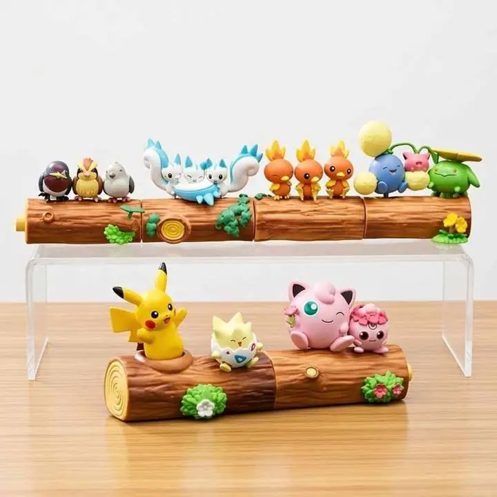 Jigglypuff Togepi Pikachu Set X 6 Piezas Troncos en Bolsa Anime Pokemon P4275