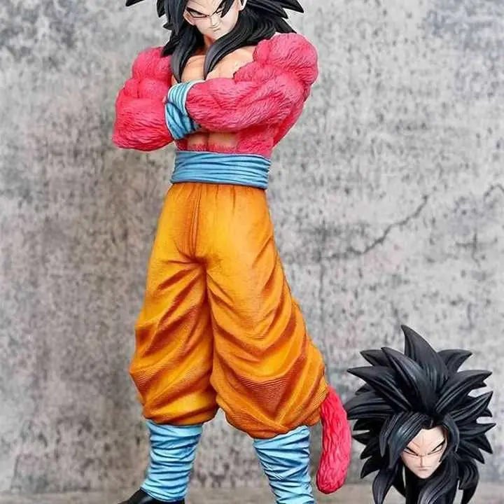 Goku SSJ4 Figura 32cm + Cabeza Extra en Caja Anime Dragon Ball GT D4684