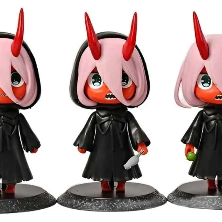 Zero Two Set X 3 Figuras 10cm en Bolsa Anime Darling in The Franxx A1701