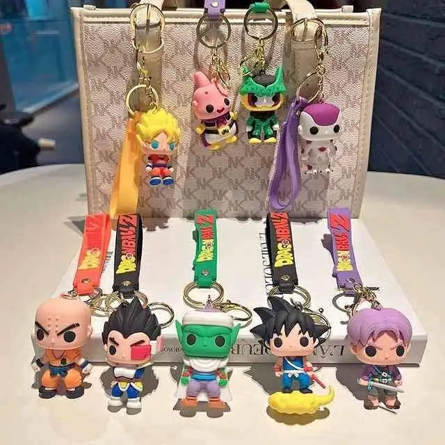 Dragon Ball Set X 5 Llaveros 6cm Anime Vegeta Goku Cell Trunks Majin Buu Piccoro D0307