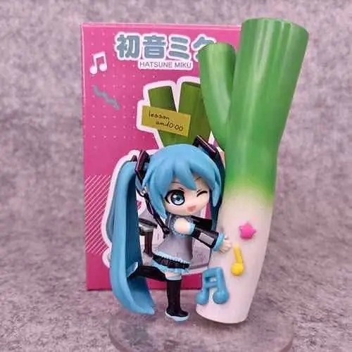 Hatsune Miku Love Vegetables con Puerro Figura 11cm en Caja Anime VocaloId M4437