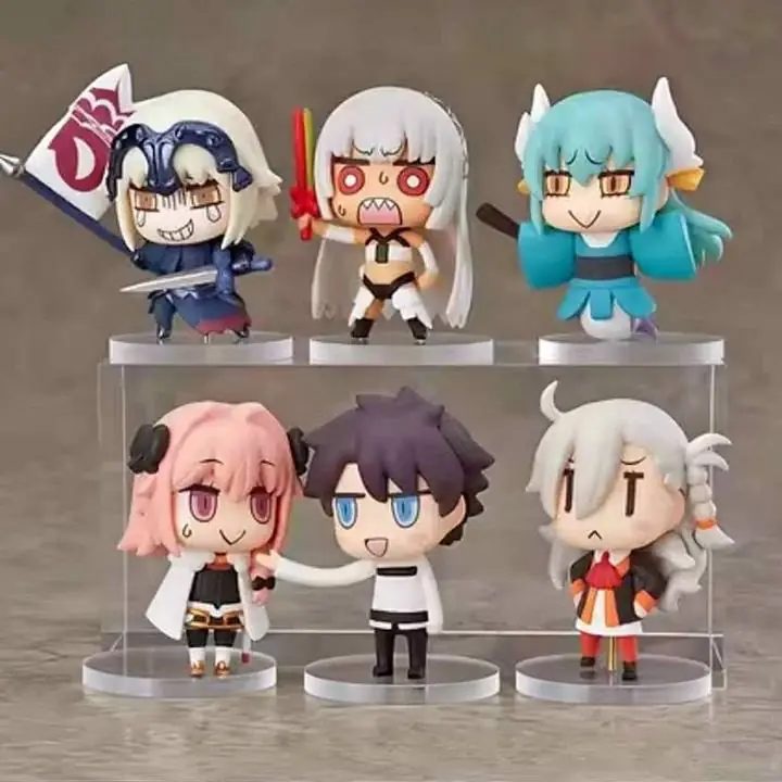 Jeanne d'Arc (Alter), Kiyohime y Astolfo Set X 6 Figuras 5cm en Caja Anime Fate A3882